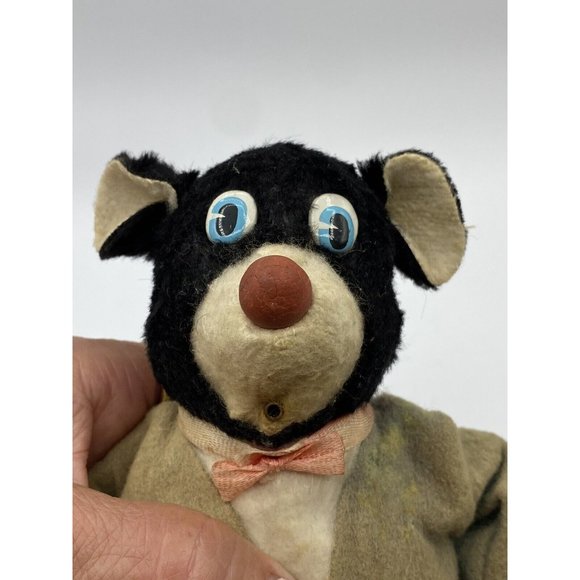 Remote Control Smoking Papa Bear 1950s Marusan Toy Japan Box Battery Operated - Picture 10 of 12